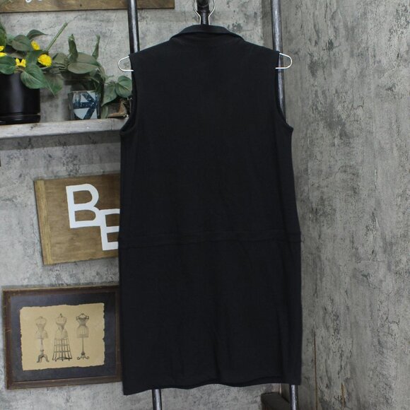 NWT Lobo Mau Womens Knit French Terry Trendy Mini Dress 2015 Black M - Picture 2 of 5